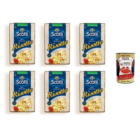 Scotti RIso Idealer Reis für Risotto 6x1000g Original italienisch