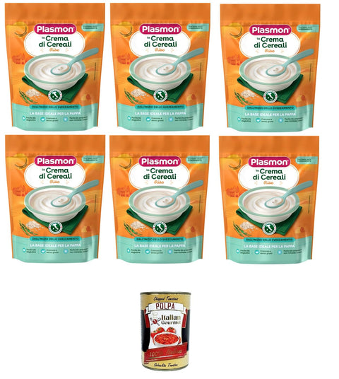 Italian Gourmet E.R. Reisgerichte 6x Plasmon Crema di Riso, 200g + Italian Gourmet polpa 400g 8001040040638