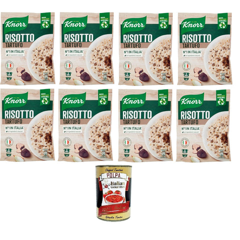 Knorr Risotto mit Trüffel, Fertigrisotto mit natürlichen Zutaten 8x175g Original italienisch Reis