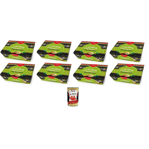 Dolgam I Siciliani Granella di Pistacchio Das sizilianische Pistazien-Granella 8x100gr Original italienisch inkl. Italian Gourmet Polpa 400g