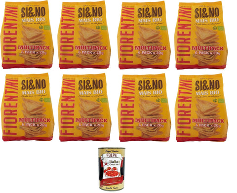 Italian Gourmet E.R. Reiswaffeln Fiorentini Si & No Mini Gallette di Mais Mini-Maiskuchen 8x120gr + Italian Gourmet polpa 400g 8032804040014