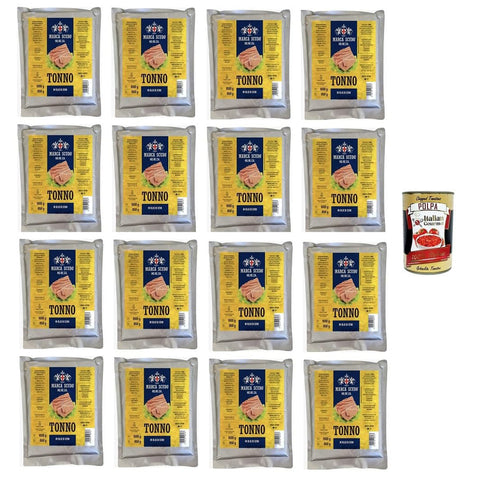 Marca Scudo Tonno all'olio di semi HO.RE.CA in busta Thunfisch in Samenöl 16x 1000gr inkl. Italian Gourmet polpa 400g Original italienisch