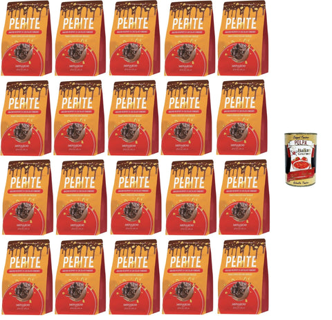 Monardo Pepite Arachidi ricoperte di cioccolato fondente, Erdnüsse mit dunkler Schokolade überzogen, 20x150gr Original italienisch inkl. Italian Gourmet Polpa 400g