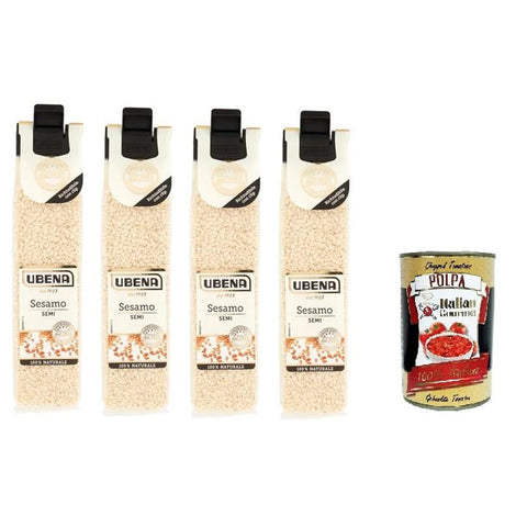 UBENA Semi di Sesamo, Sesamsamen 4x30g Original italienisch Gebäck