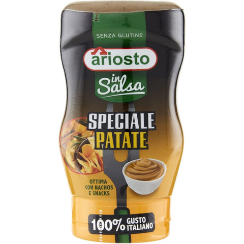 Italian Gourmet E.R. Salsas 6x Ariosto In Salsa Speciale per patate Spezielle Soße für Kartoffeln Squeezer von 315 Gr + Italian Gourmet Polpa 400g 8006390051037