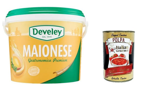 Maionese Classica Gastronomica premium Premium klassische gastronomische Mayonnaise 5kg Original italienisch inkl. Italian Gourmet Polpa 400g