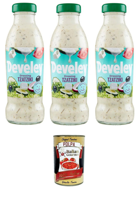 Italian Gourmet E.R. Salsas Salsa DRESSING TZATZIKI Sauce 3x 230ml+ Italian Gourmet polpa 400g 8032804040014