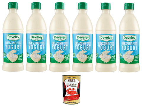 Italian Gourmet E.R. Salsas Salsa Dressing Yogurt Joghurt-Dressing-Sauce 6x500ml + Italian Gourmet polpa 400g 8032804040014