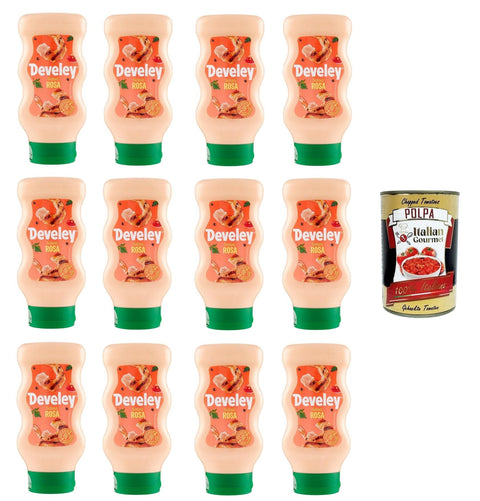 Italian Gourmet E.R. Salsas Salsa Rosa Soße Squeeze 12x 410ml + Italian Gourmet polpa 400g 8032804040014