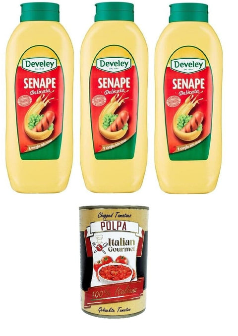 Italian Gourmet E.R. Salsas Salsa Senape Delicata Zarte Senfsauce TOPDOWN 3x 875ml+ Italian Gourmet polpa 400g 8032804040014