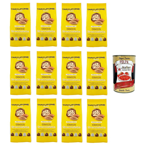 Motta Tartufone Praline Ciocco Stacciatella Tartufone Ciocco Stacciatella Pralinen 12x150gr inkl. Italian Gourmet polpa 400g Original italienisch