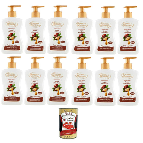 Spuma di Sciampagna Sapone Crema Argan e patchouli Cremeseife 12x300ml Original italienisch Pflege