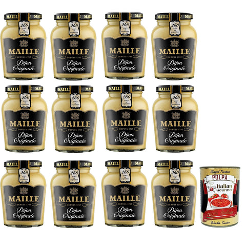 MAILLE Dijon-Senf Originale, 12er Pack (12 x 215 g) italienisch