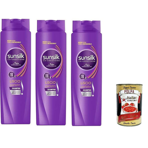 Sunsilk Shampoo 2in1 Glatt, perfekt 250ml 3x Original italienisch inkl. Italian Gourmet Polpa 400g