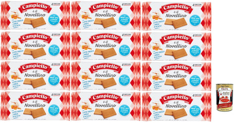 Campiello Novellino con latte fresco e miele di acacia Kekse mit frischer Milch und Akazienhonig biscuits cookies 100% Kekse 12x 350g inkl. Italian Gourmet polpa 400g Original italienisch