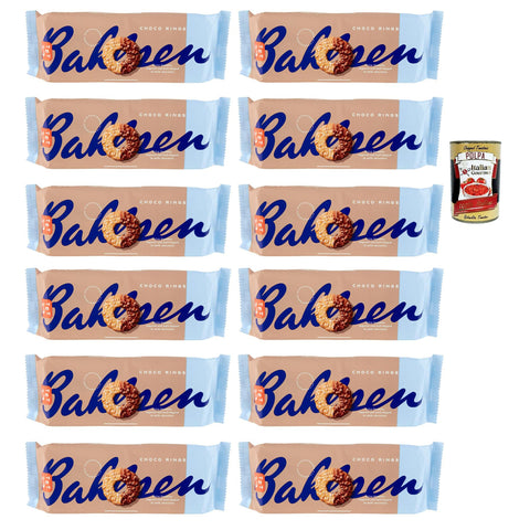 Choco Rings Milk Chocolate, Coffee time, Kekse Mit Milchschokolade bedeckte 12x 155 g inkl. Italian Gourmet polpa 400g Original italienisch