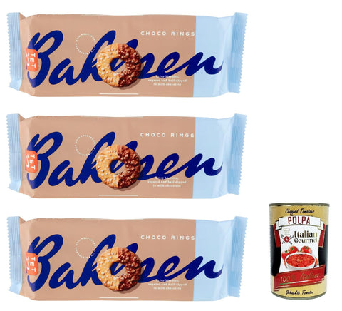 Choco Rings Milk Chocolate, Coffee time, Kekse Mit Milchschokolade bedeckte 3x155g Original italienisch