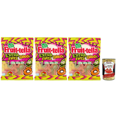 Fruittella Ciucci Extra Frizz Caramelle Gommose, Gummose 3x165g Original italienisch Gebäck