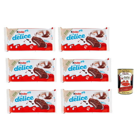 Kinder Delice CACAO Milchschnitte 60er Pack Kuchen Snack Pausensnack 60x39g Original italienisch Gebäck