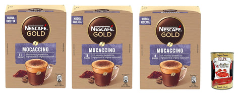 Italian Gourmet E.R. Snack Kuchen & Backwaren Mocaccino Coffee Instant Kaffee 3x 88g kaffeemilch Pulverkaffee + Italian Gourmet polpa 400g 8032804040014
