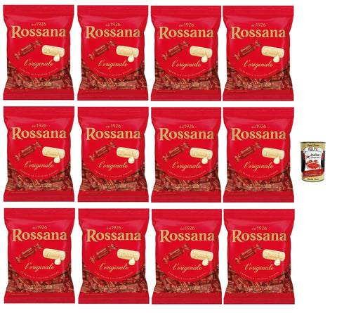 Italian Gourmet E.R. Snack Kuchen & Backwaren PERUGINA Rossana Caramelle con ripieno cremoso e unico, Süßigkeiten mit cremige und einzigartige Füllung italien lollies Bonbons Beutel 12x 194g + Italian Gourmet polpa 400g 8032804040014