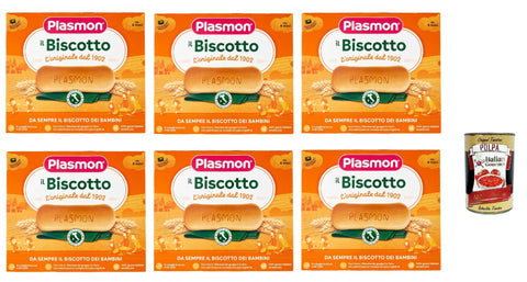 Italian Gourmet E.R. Snack Kuchen & Backwaren Plasmon Biscotti kekse 6x 320g + Italian Gourmet polpa 400g 8032804040014