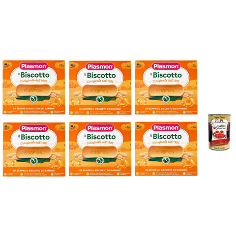 Plasmon Biscotti kekse 6x 320g Original italienisch inkl. Italian Gourmet Polpa 400g