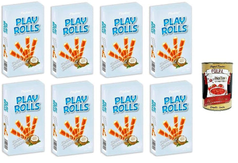 Italian Gourmet E.R. Snacks Playtime- PlayRolls Kokosgeschmack 8x150gr + Italian Gourmet polpa 400g 8032804040014