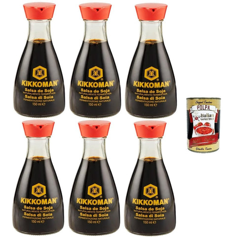 natürlich fermentierte Sojasauce 150ml 6x Original italienisch inkl. Italian Gourmet Polpa 400g