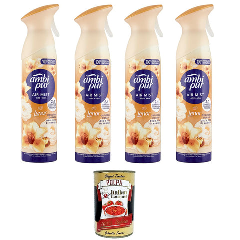 Ambi Pur Lufterfrischerspray, Duft nach goldener Orchidee 4x185ml Original italienisch