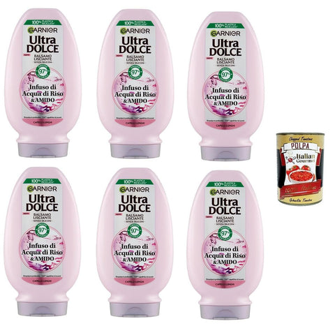 G Ultra Dolce Infuso di Acqua di Riso & Amido, Balsamo Lisciante Reiswasser und Stärkeaufguss 6x200ml Original italienisch