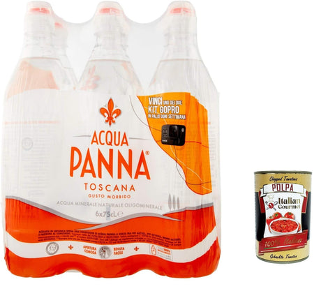 Italian Gourmet E.R. Stilles Wasser 12x Acqua Panna, natürliches oligomineralisches Mineralwasser 75 cl – 9 l 8000815565253