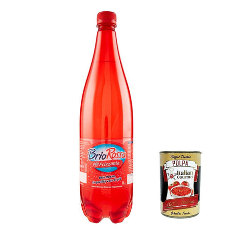 RIO Brio Rossa Acqua minerale frizzante, Sprudelndes Mineralwasser 12x1l Original italienisch Getränk