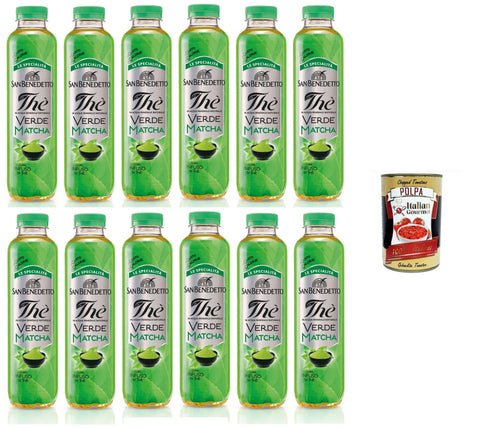 Italian Gourmet E.R. Tee San Benedetto "Le Specialità" Thè Verde Matcha „Die Spezialitäten“ Matcha-Grüntee 12x400ml + Italian Gourmet polpa 400g 8032804040014