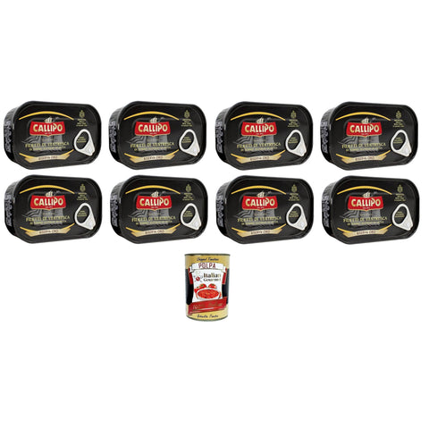 Callipo Filetti di Ventresca di Tonno all'olio di oliva Thunfischbauchfilets in Olivenöl 8x125g Original italienisch Feinkost