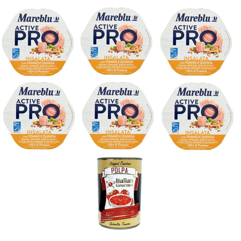Mareblu Active Pro Insalata con Tonno e Quinoa Salat mit Thunfisch und Quinoa 6x220g Original italienisch Feinkost