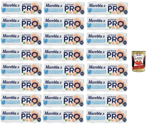 Mareblu Active Pro Tonno Al Naturale, Natural Thunfisch 24 Packungen 3x60g Original italienisch Feinkost