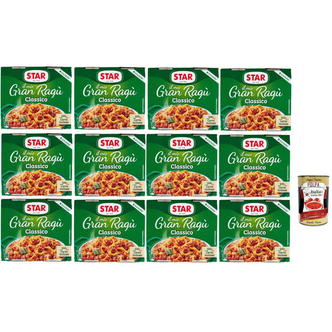 Star Il Mio Gran Ragù Star Classico, N.1 in Italien, tomatensauce sauce Tomatensuppe, Fleisch und Tomatensauce 24x 180g inkl. Italian Gourmet polpa 400g Original italienisch