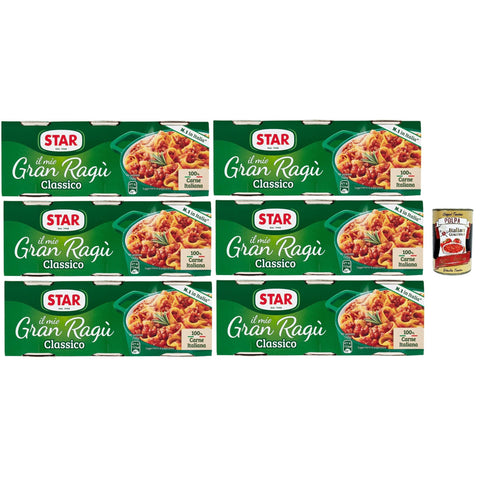 Star Il Mio Gran Ragù Star Classico, N.1 in Italien, tomatensauce 6x ( ) sauce Tomatensuppe, Fleisch und Tomatensauce 3x 100g inkl. Italian Gourmet polpa 400g Original italienisch