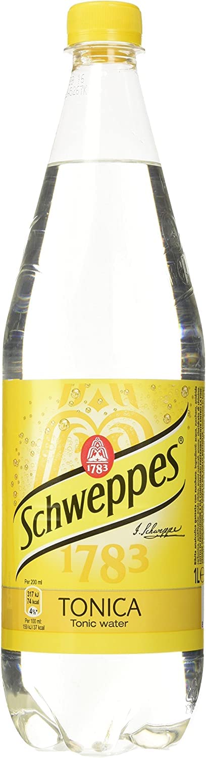 Schweppes tonica getönten Tonic Wasser PET 1 Lt erfrischend 6x Original italienisch