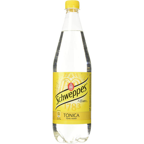 Schweppes tonica getönten Tonic Wasser PET 1 Lt erfrischend 6x Original italienisch