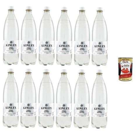 CocaCola Kinley Tonic Water Tonic Water Haustier 12x1lt inkl. Italian Gourmet polpa 400g Original italienisch