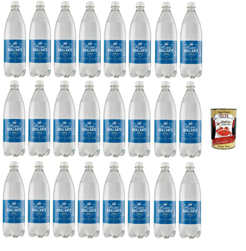 Italian Gourmet E.R. Tonic Water Recoaro Acqua Brillante, Tonica Italiana, Dissetante e Mixabile Brillantes Wasser, italienisches Tonic, durstlöschend und mischbar 24x 90cl+ Italian Gourmet polpa 400g 8032804040014