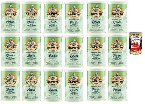 Mulino Caputo Lievito Secco, 18x 100g Italienische Trockenhefe Original italienisch inkl. Italian Gourmet Polpa 400g