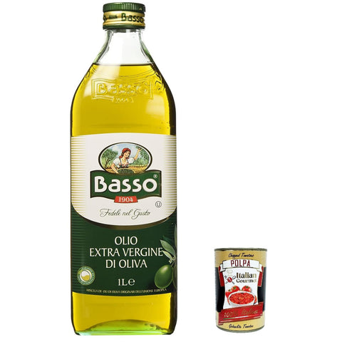Basso olio extra vergine di oliva, 100% Italienisches natives Olivenöl extra kaltgepresst 3x1l Original italienisch Sauce
