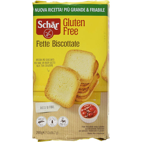Schar Fette Biscottate Senza Glutine Zwieback gebackenem Brot Glutenfrei 6x 260g Original italienisch