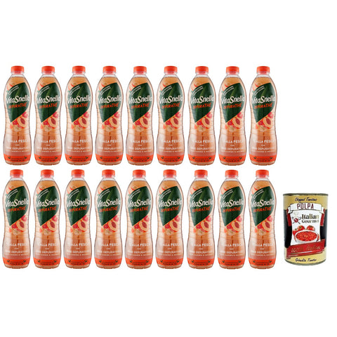 Vitasnella Depurathé Tè alla Pesca, Eistee mit Pfirsichen mit reinigenden Kräutern 18x1,25l Original italienisch Getränk
