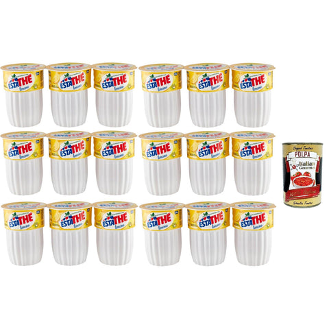 ESTATHE Eistee Zitrone The' Limone Einweg PET-Flasche Tea The Erfrischungsgetränk lemon iced tea 18x20 cl italienisch Original Pastasauce + kostenlos polpa 400 g