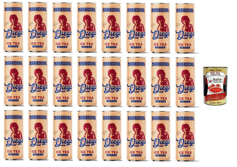 Italian Gourmet Eistee Ice Tea Peach Eistee Pfirsich 24x 250ml + Italian Gourmet Polpa 400g 8032804040014