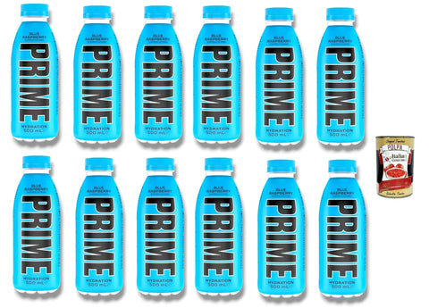 Prime Energy Drink Blue Raspberry Geschmack energy drink Einweg flasche 500ml + 12 Stück italienisch Original